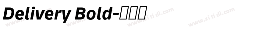 Delivery Bold字体转换